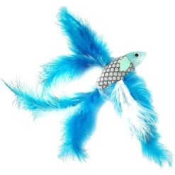 Pet Fit For Life 2 Fish Feather Wand Cat Toy -Kong Sales 109324 PT4. AC SS1800 V1589320585