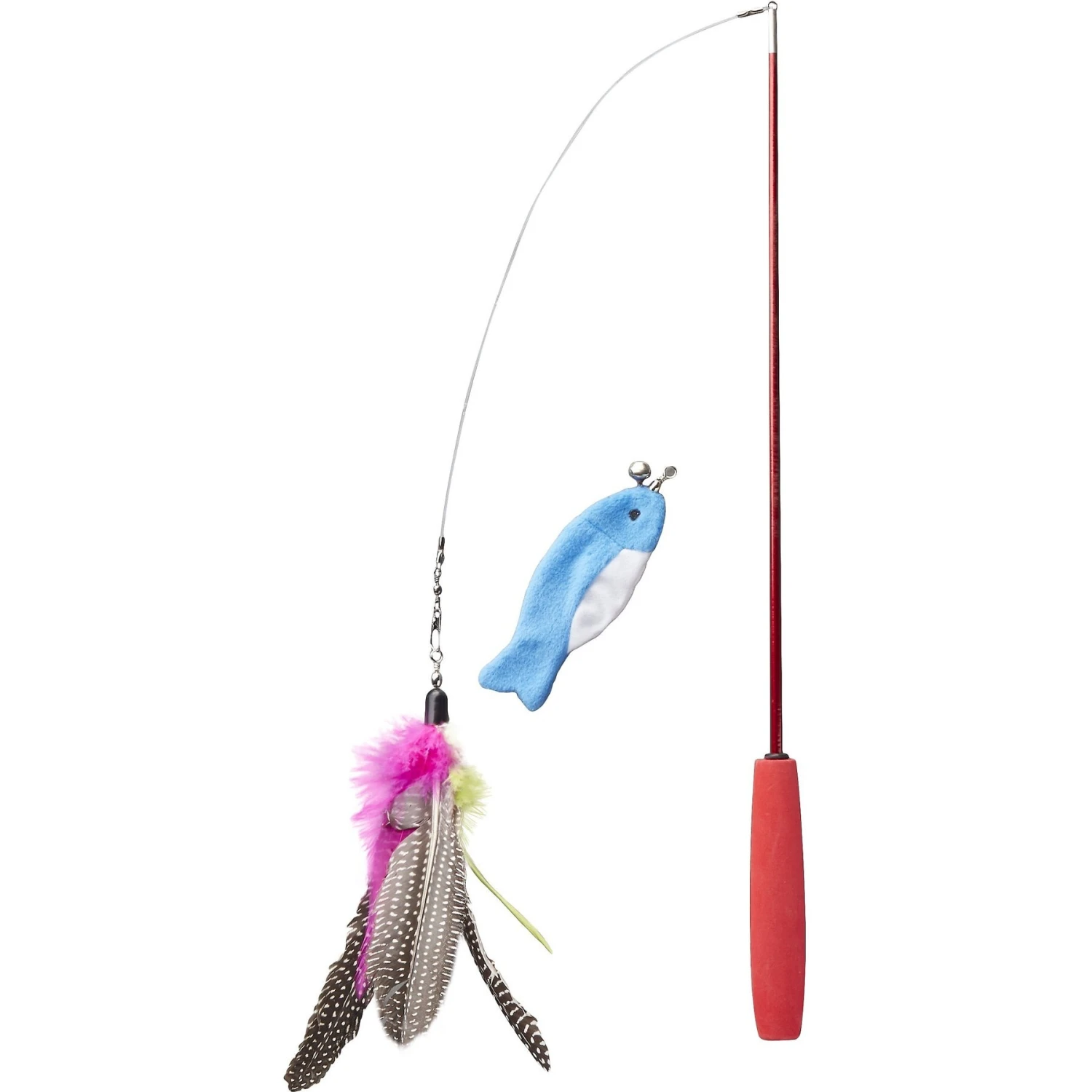 Hartz Just For Cats Kitty Caster Cat Wand Toy With Catnip, Color Varies 1 Hartz Just For Cats Kitty Caster Cat Wand Toy With Catnip, Color Varies