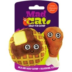 Mad Cat Chicken N' Waffles Catnip & Silvervine Cat Toy 5 Mad Cat Chicken N' Waffles Catnip & Silvervine Cat Toy -Kong Sales 157312 PT7. AC SS1800 V1546534604