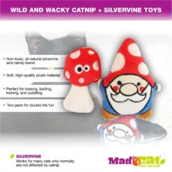 Mad Cat Gnome Sweet Gnome Catnip & Silvervine Cat Toy 9 Mad Cat Gnome Sweet Gnome Catnip & Silvervine Cat Toy -Kong Sales 181818 PT2. AC SS1800 V1563553943