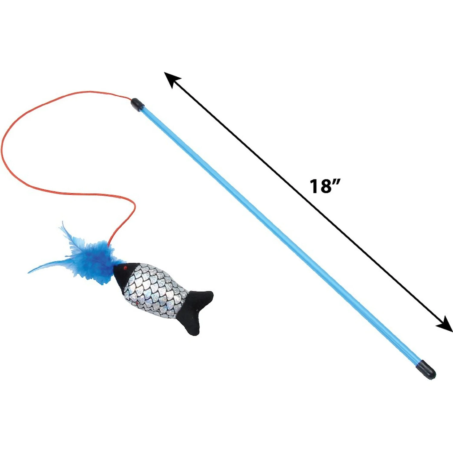 Turbo Fishing Pole Wand Cat Toy 2 Turbo Fishing Pole Wand Cat Toy - Image 2