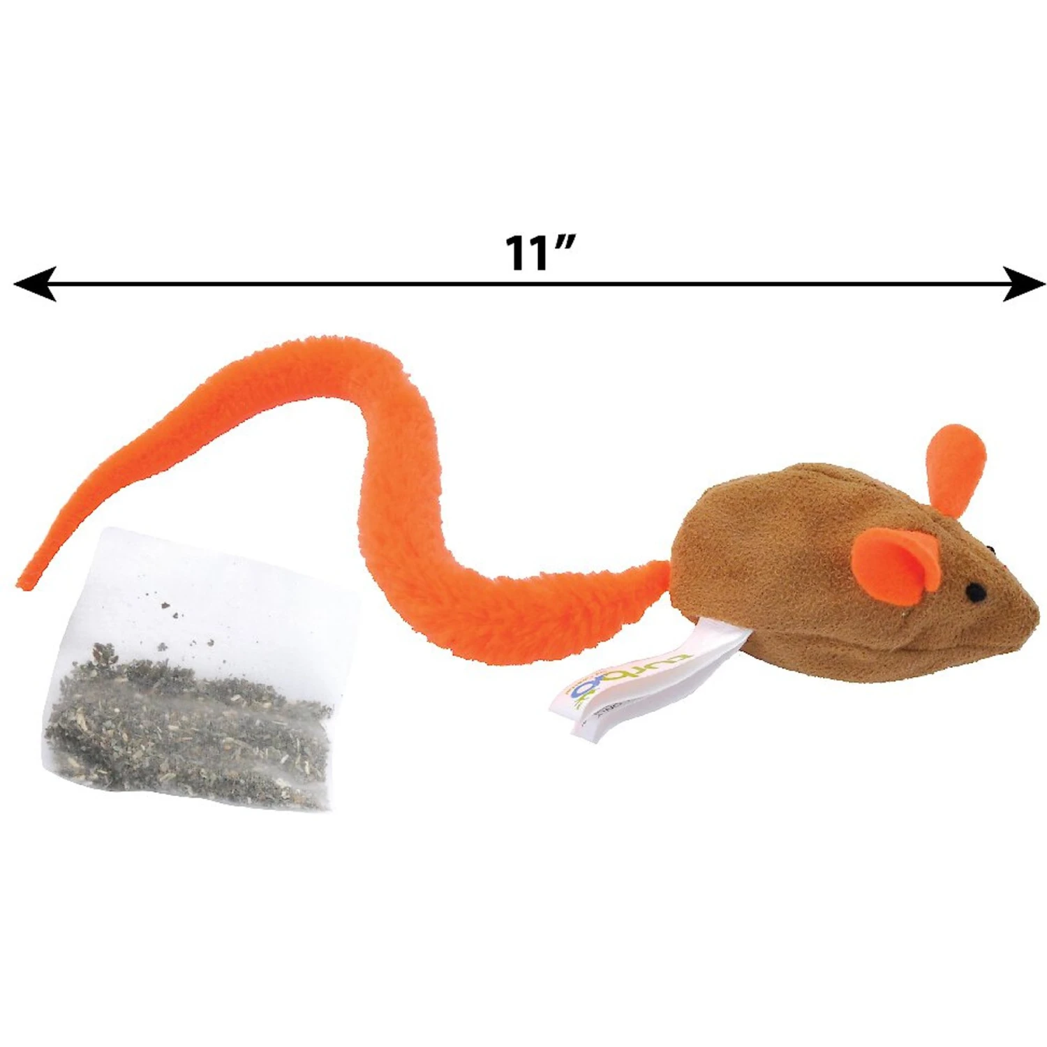 Turbo Tail Cat Toy With Catnip, Crinkle Mouse 2 Turbo Tail Cat Toy With Catnip, Crinkle Mouse - Image 2