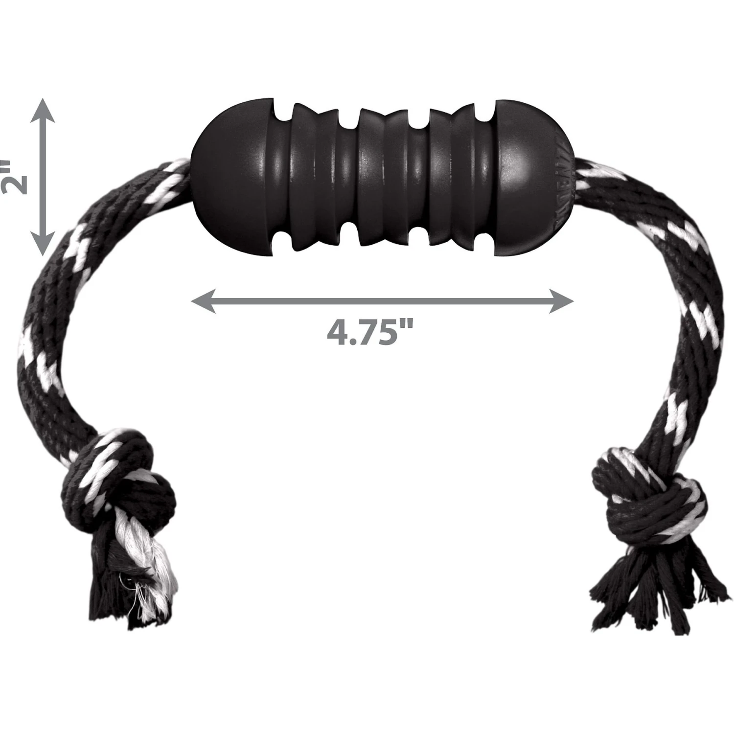 KONG Extreme Dental Dog Chew Toy With Rope 3 KONG Extreme Dental Dog Chew Toy With Rope - Image 3