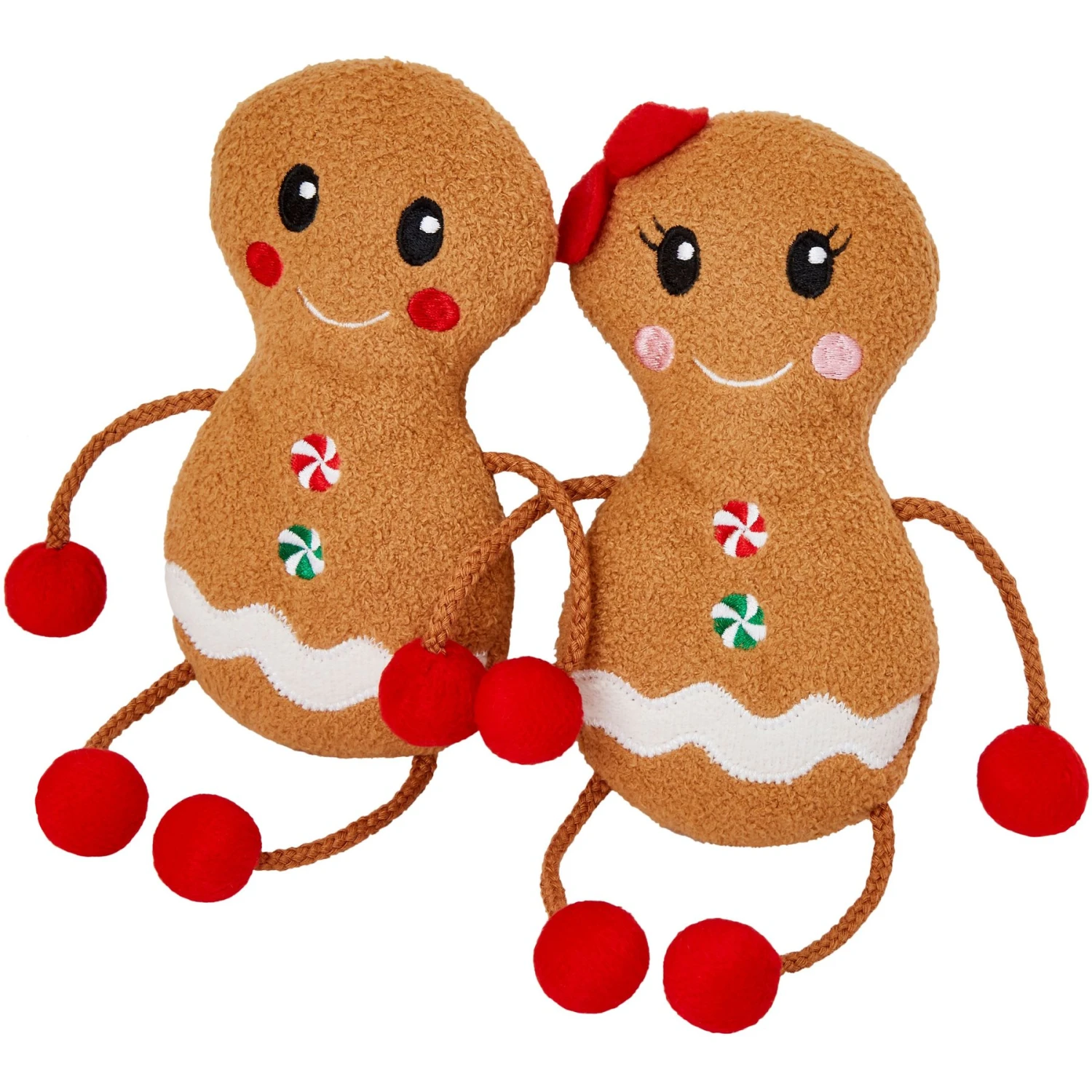 Frisco Holiday Gingerbread Pals Plush Kicker Cat Toy With Catnip, 2 Count 1 Frisco Holiday Gingerbread Pals Plush Kicker Cat Toy With Catnip, 2 Count