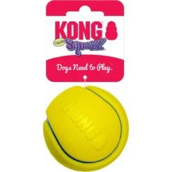 KONG Squeezz Tennis Assorted Dog Toy, Color Varies -Kong Sales 250959 PT3. AC SS1800 V1631775454