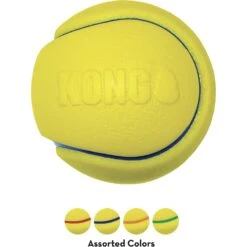 KONG Squeezz Tennis Assorted Dog Toy, Color Varies -Kong Sales 250959 PT4. AC SS1800 V1631771185
