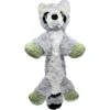 KONG Low Stuff Flopzie Raccoon Squeaky Plush Dog Toy, Medium