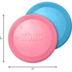 KONG Puppy Flyer Dog Toy, Color Varies & Wellness Soft Puppy Bites Lamb & Salmon Recipe Grain-Free Natural Dog Treats -Kong Sales 298190 PT3. AC SS1800 V1623196950