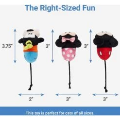 Disney Mickey & Friends Plush Mice Cat Toy With Catnip, 3 Count & Disney Mickey Mouse Plush Kicker Cat Toy With Catnip -Kong Sales 302344 PT2. AC SS1800 V1623035244