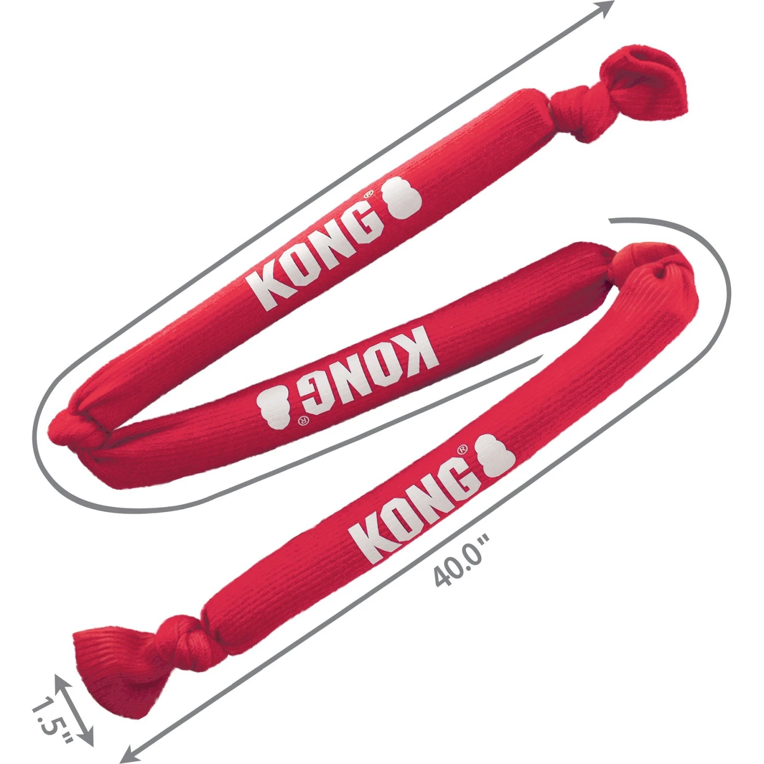 KONG Signature Crunch Rope Triple Dog Toy 2 KONG Signature Crunch Rope Triple Dog Toy - Image 2