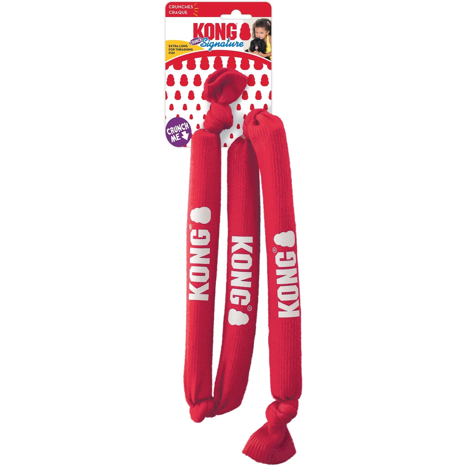 KONG Signature Crunch Rope Triple Dog Toy 4 KONG Signature Crunch Rope Triple Dog Toy - Image 4