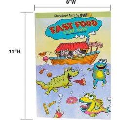 FUZZU Fast Food Cats Book, 11x7-in 3/4x1/2-in 12 FUZZU Fast Food Cats Book, 11x7-in 3/4x1/2-in -Kong Sales 317691 PT3. AC SS1800 V1632889881