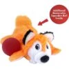 KONG Cozie Pocketz Fox Dog Toy, Orange