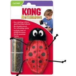 KONG Refillables Ladybug Cat Toy, Red/Black 7 KONG Refillables Ladybug Cat Toy, Red/Black -Kong Sales 329458 PT3. AC SS1800 V1634835697