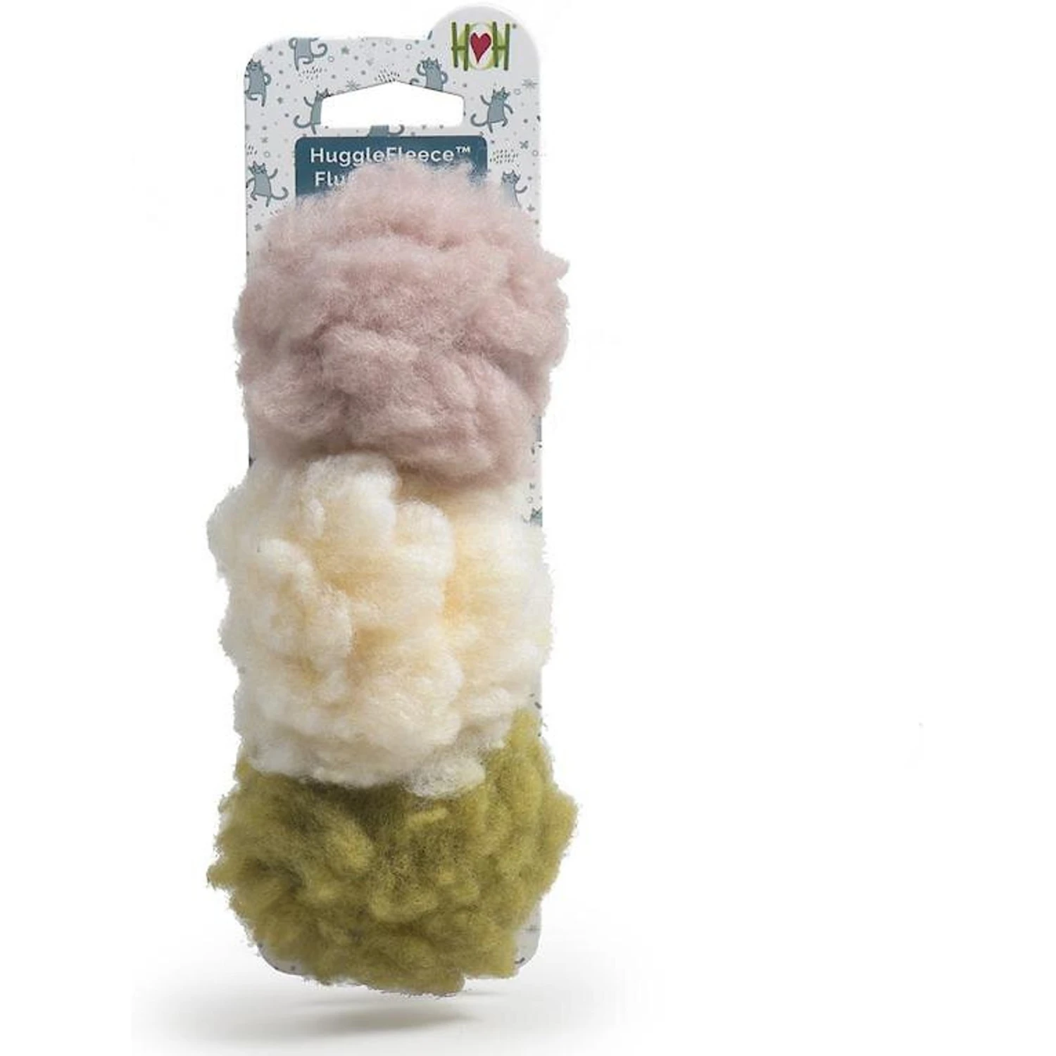 HuggleHounds HuggleFleece Ball Cat Toys, 3-pack 2 HuggleHounds HuggleFleece Ball Cat Toys, 3-pack - Image 2