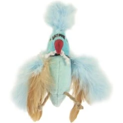 Petlinks Blue Beauty Lush Plush Catnip & Silvervine Bird & Feather Cat Toy, Blue, Small -Kong Sales 362890 PT4. AC SS1800 V1642646251