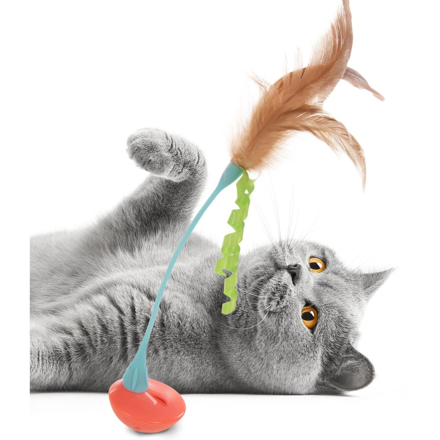 Petlinks Tippy Teaser Self Righting Cat Toy, Multicolor, Large 5 Petlinks Tippy Teaser Self Righting Cat Toy, Multicolor, Large - Image 5