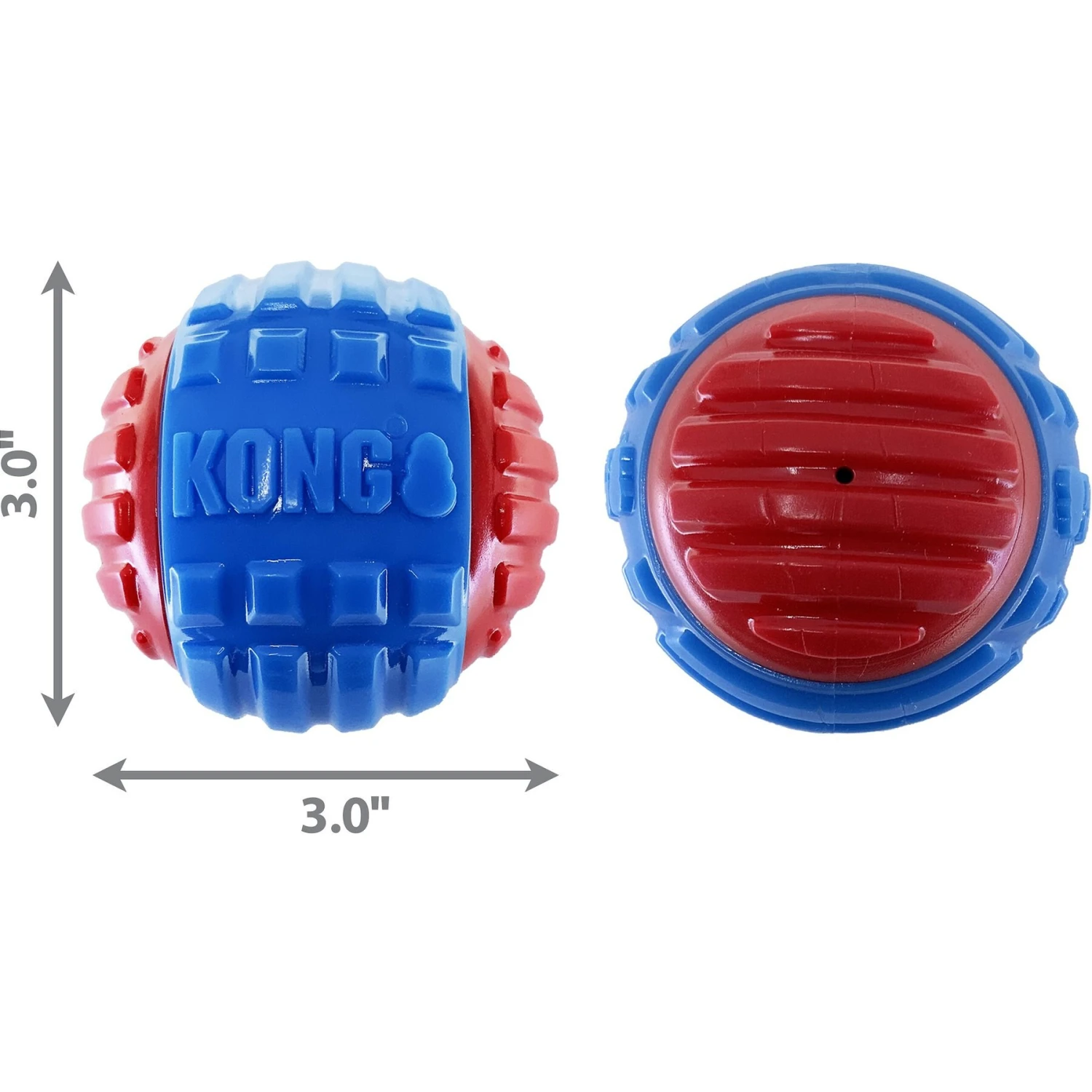 KONG CoreStrength Rattlez Ball Dog Toy 2 KONG CoreStrength Rattlez Ball Dog Toy - Image 2
