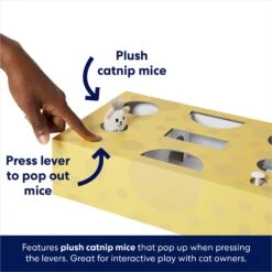 Frisco Cheese Interactive Maze Cardboard Cat Toy Box With Catnip 9 Frisco Cheese Interactive Maze Cardboard Cat Toy Box With Catnip -Kong Sales 506106 PT3. AC SS1800 V1671551754