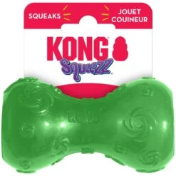 KONG Squeezz Dumbbell Dog Toy, Color Varies 7 KONG Squeezz Dumbbell Dog Toy, Color Varies -Kong Sales 53370 PT3. AC SS1800 V1603165581