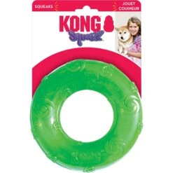 KONG Squeezz Ring Dog Toy, Color Varies -Kong Sales 53399 PT3. AC SS1800 V1603167391