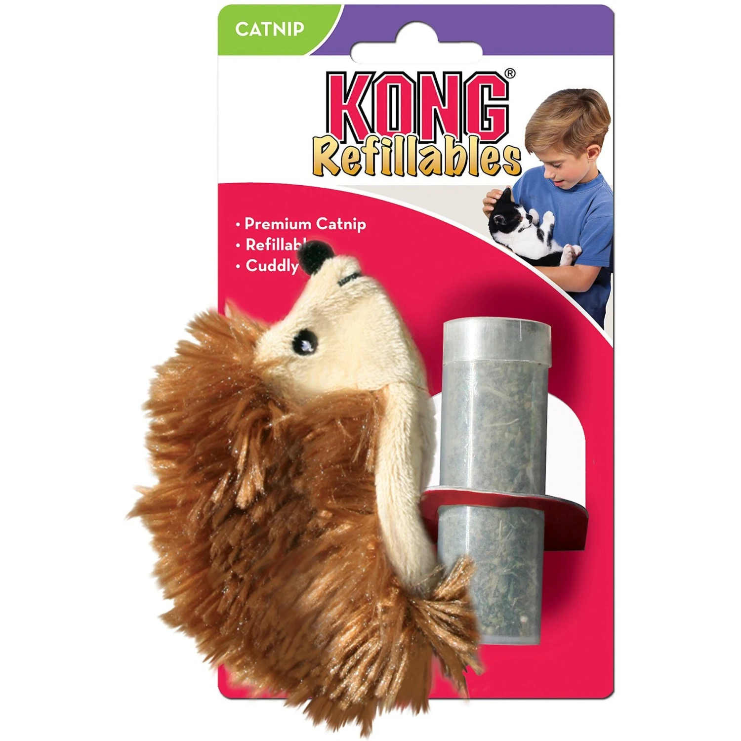 KONG Refillable Hedgehog Catnip Cat Toy 2 KONG Refillable Hedgehog Catnip Cat Toy - Image 2
