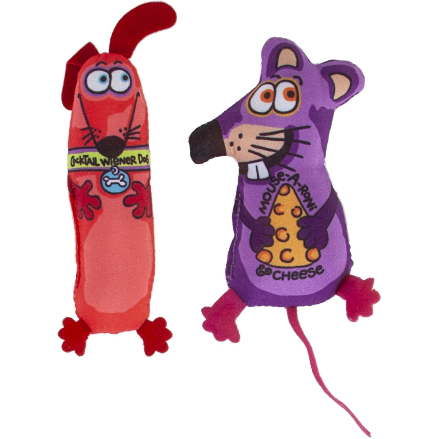 Fat Cat Classic Appeteasers Cat Toy, Character Varies 1 Fat Cat Classic Appeteasers Cat Toy, Character Varies