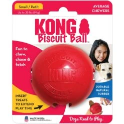 KONG Classic Biscuit Ball Dog Toy 11 KONG Classic Biscuit Ball Dog Toy -Kong Sales 59149 PT8. AC SS1800 V1534455425