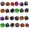 SunGrow Interactive Colorful Indoor Cat & Ferret Mylar Crinkle Balls & Chase Toy, 2-in, 24 Count