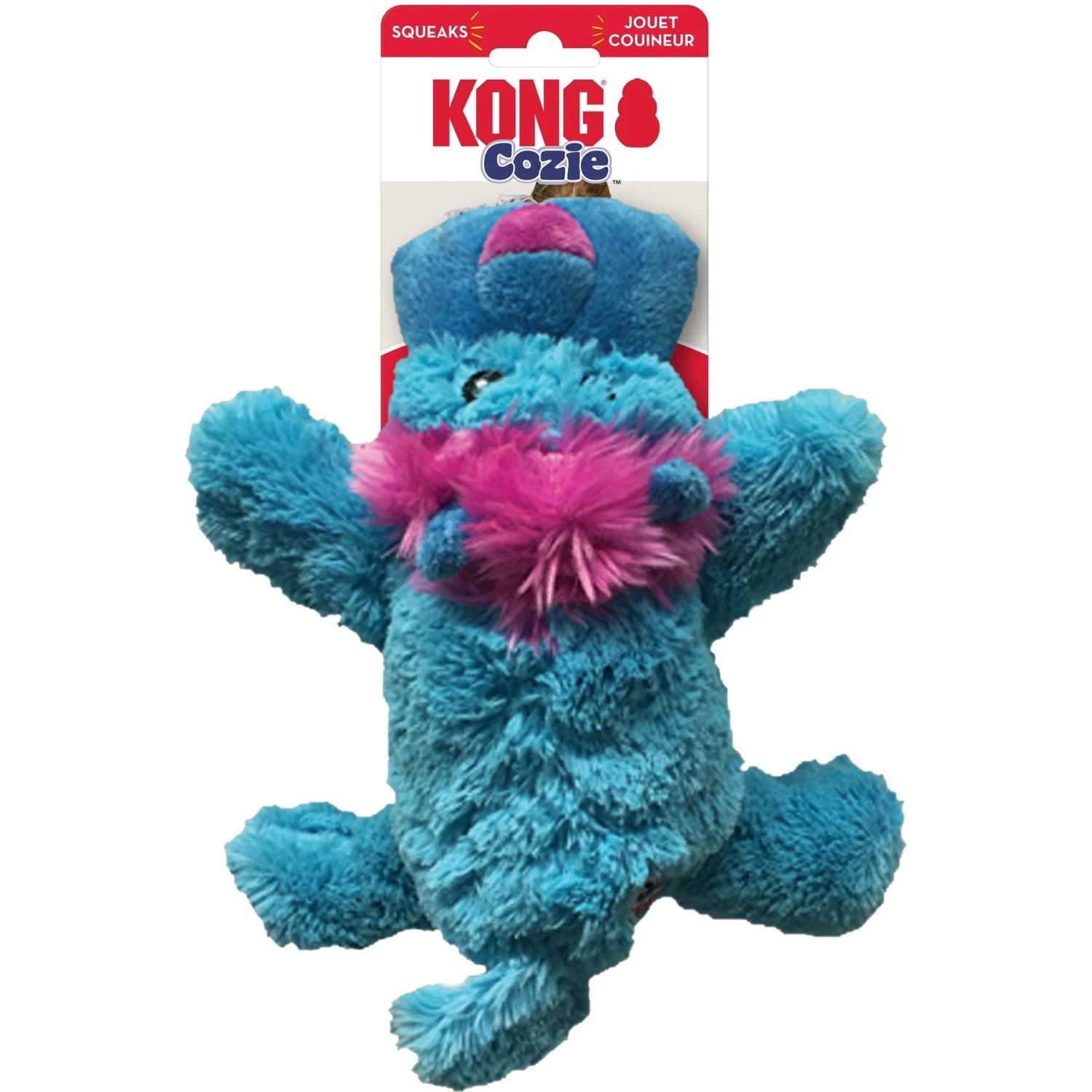 KONG Cozie King The Purple Haired Lion Dog Toy 4 KONG Cozie King The Purple Haired Lion Dog Toy - Image 4