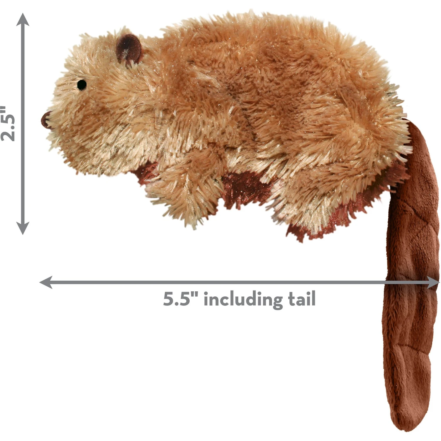 KONG Plush Beaver Dog Toy 2 KONG Plush Beaver Dog Toy - Image 2