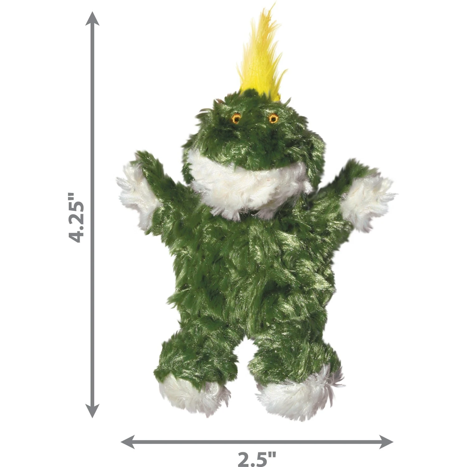 KONG Plush Frog Dog Toy 3 KONG Plush Frog Dog Toy - Image 3