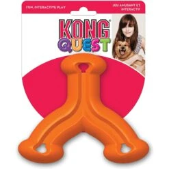 KONG Quest Wishbone Dog Toy, Color Varies -Kong Sales 66617 PT3. AC SS1800 V1603144912