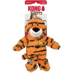 KONG Wild Knots Tiger Dog Toy, Orange -Kong Sales 666398 PT2. AC SS1800 V1666385903