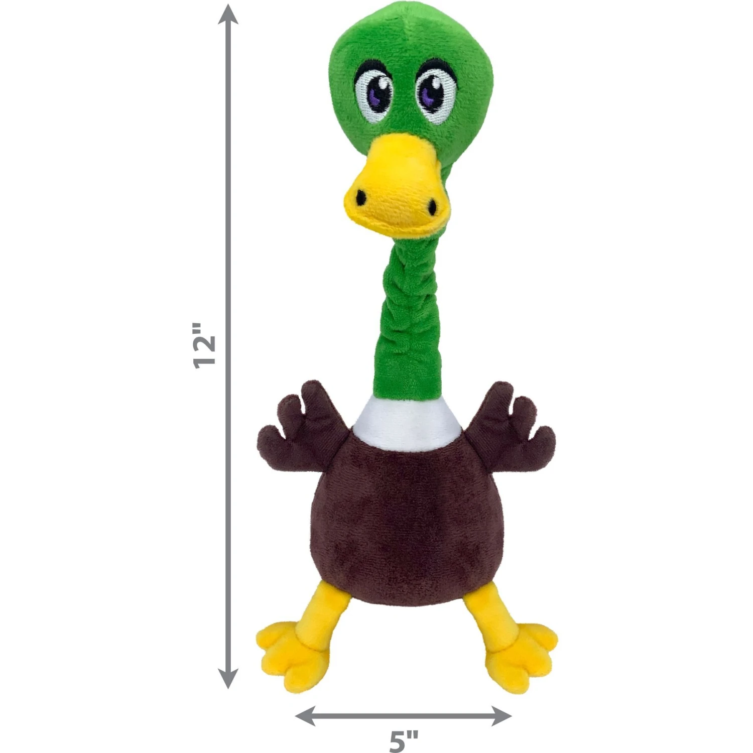 KONG Shakers Bobz Mallard Dog Toy, Green, Medium 2 KONG Shakers Bobz Mallard Dog Toy, Green, Medium - Image 2