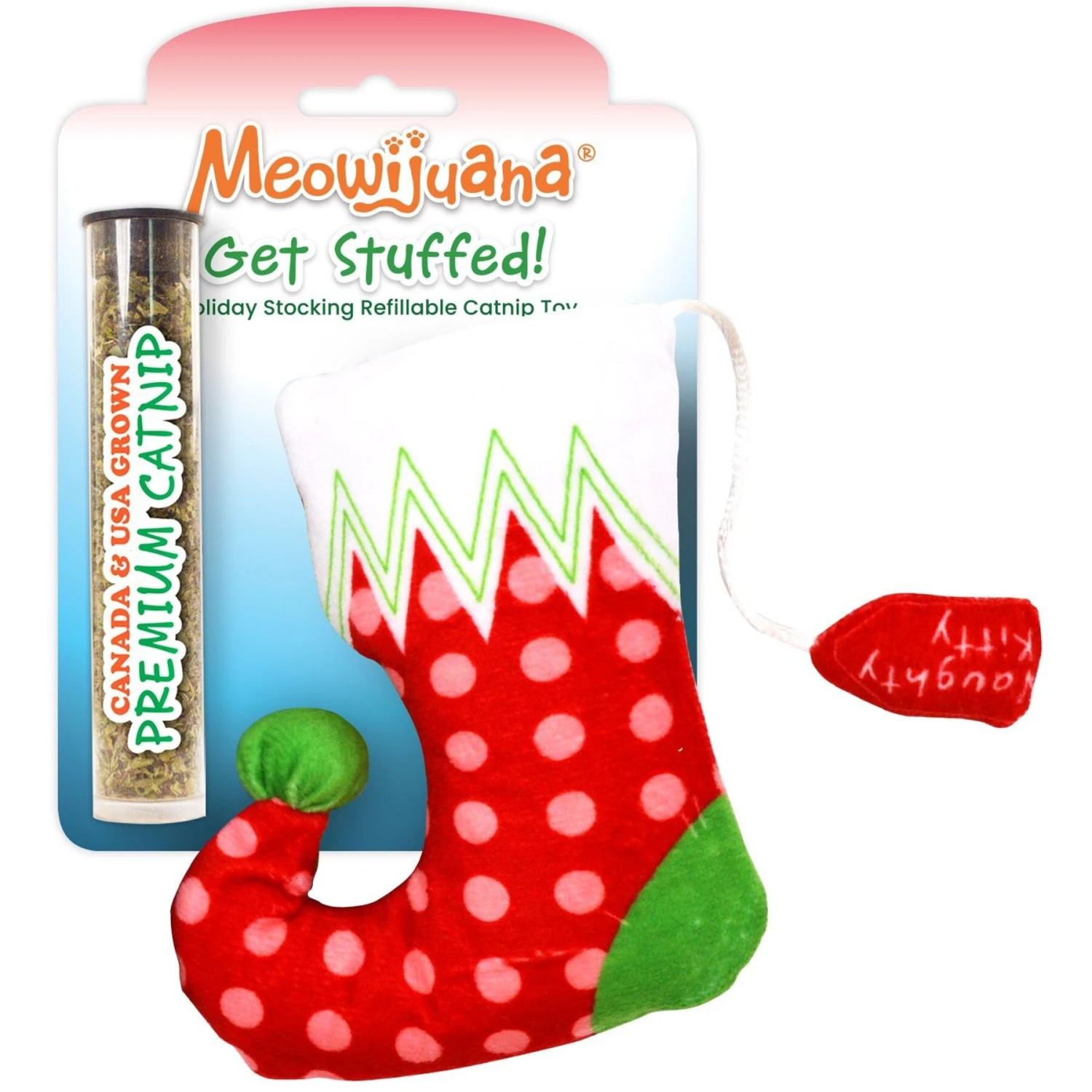 Meowijuana Refillable Get Stuffed Stocking Cat Toy 1 Meowijuana Refillable Get Stuffed Stocking Cat Toy