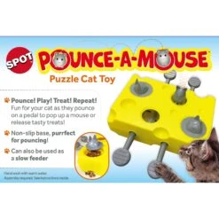 Ethical Pet Pounce A Mouse Treat Dispensing Cat Toy, Yellow -Kong Sales 736558 PT2. AC SS1800 V1683657545