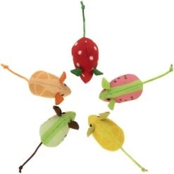 SmartyKat Skitter Slices Plush Cat Toy With Catnip, 5 Count 12 SmartyKat Skitter Slices Plush Cat Toy With Catnip, 5 Count -Kong Sales 736894 PT4. AC SS1800 V1672842433