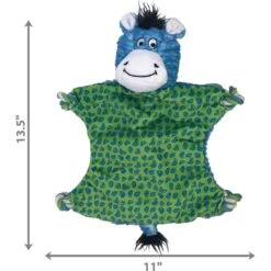 KONG Knots Flatz Zebra Dog Toy, Blue -Kong Sales 797542 PT1. AC SS1800 V1678198785