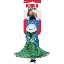 KONG Knots Flatz Zebra Dog Toy, Blue -Kong Sales 797542 PT2. AC SS1800 V1678199201