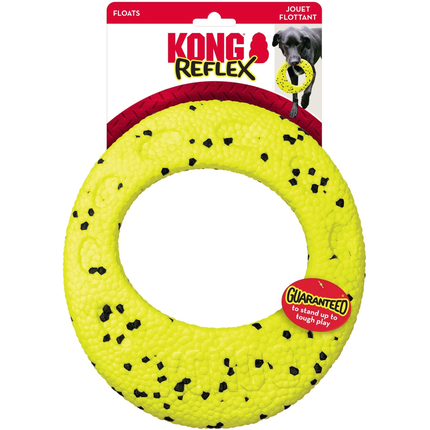 KONG Reflex Flyer Dog Toy, Yellow, Medium 3 KONG Reflex Flyer Dog Toy, Yellow, Medium - Image 3