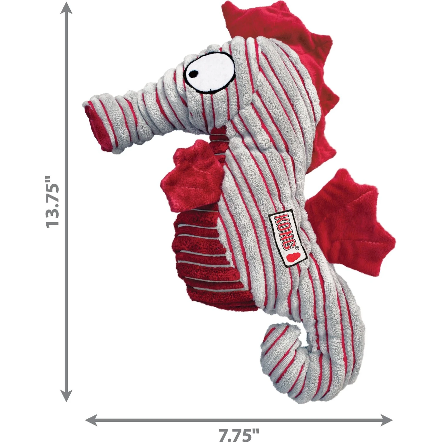 KONG CuteSeas Seahorse Dog Toy 2 KONG CuteSeas Seahorse Dog Toy - Image 2