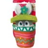 KONG Puzzlements Surprise Flower Pot Squeaky Plush Dog Toy