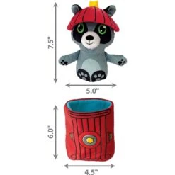 KONG Puzzlements Surprise Fire Hydrant Squeaky Plush Dog Toy -Kong Sales 841598 PT1. AC SS1800 V1682442573