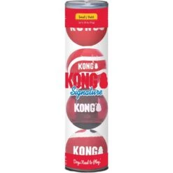 KONG Signature Balls Dog Toy, 4 Count -Kong Sales 841670 PT2. AC SS1800 V1682442690