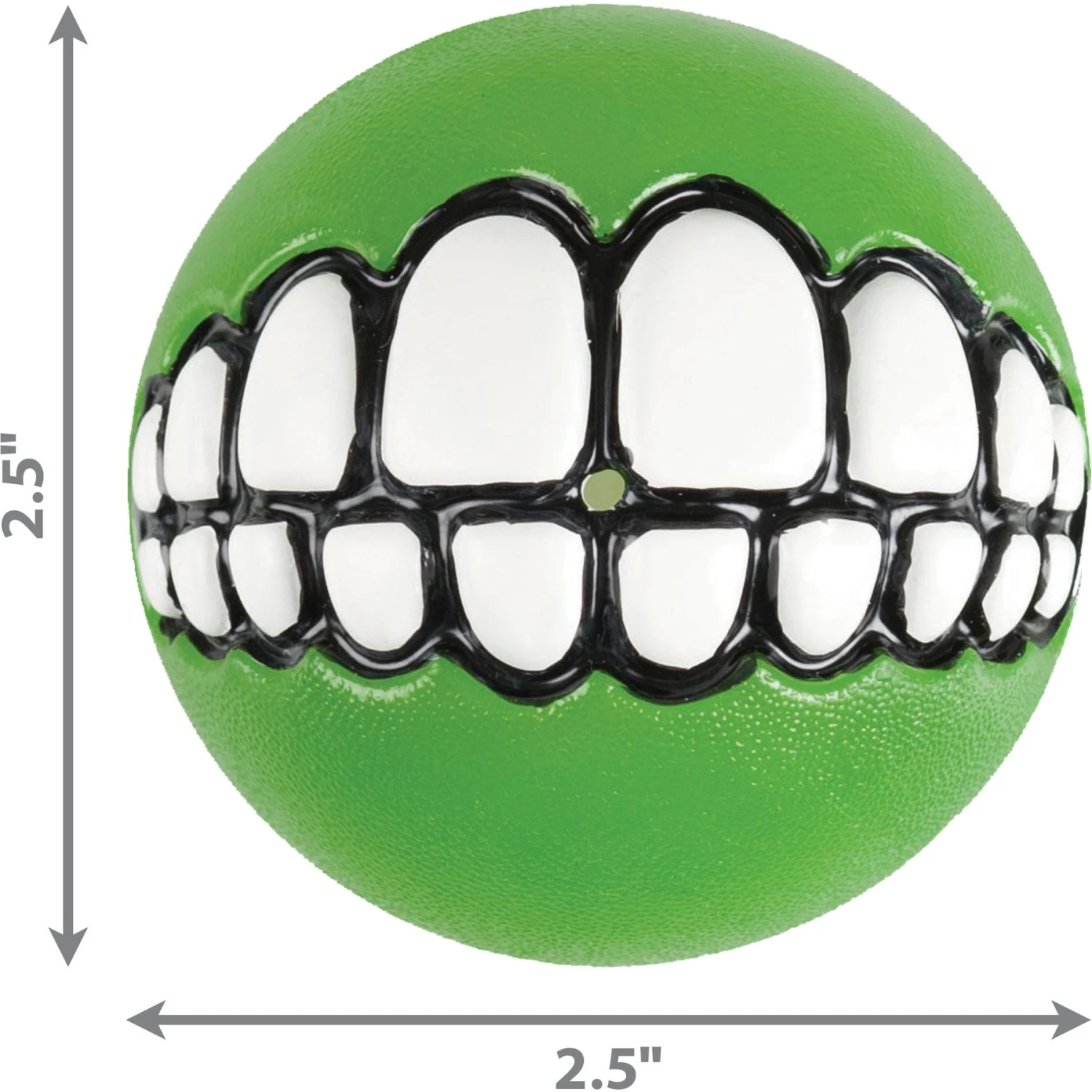 ROGZ By KONG Grinz Treat Ball Dog Toy, Color Varies 2 ROGZ By KONG Grinz Treat Ball Dog Toy, Color Varies - Image 2