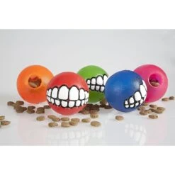 ROGZ By KONG Grinz Treat Ball Dog Toy, Color Varies 10 ROGZ By KONG Grinz Treat Ball Dog Toy, Color Varies -Kong Sales 89019 PT5. AC SS1800 V1605330409