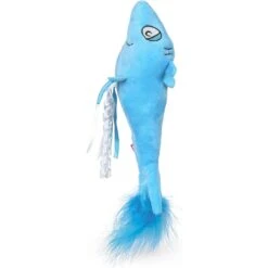 DR. SEUSS Blue Fish Catnip Kicker Toy, Multicolor