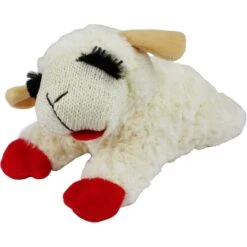Multipet Lamb Chop Squeaky Plush Dog Toy & KONG Cozie Elmer The Elephant Dog Toy -Kong Sales 916694 PT3. AC SS1800 V1689881117