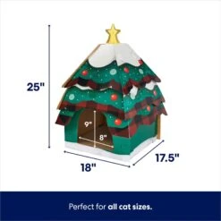 Frisco Holiday Log Cabin Cardboard Cat House & Frisco Holiday Christmas Tree Cardboard Cat House 15 Frisco Holiday Log Cabin Cardboard Cat House & Frisco Holiday Christmas Tree Cardboard Cat House -Kong Sales 986238 PT6. AC SS1800 V1698258344